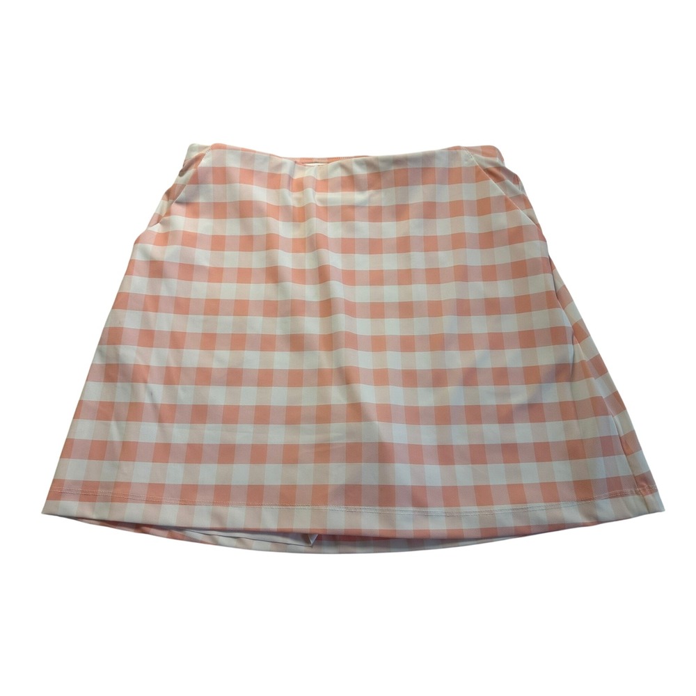 Jayebird Golf Skort Women Small Pink White NWT Gingham Preppy Athletic Skirt
